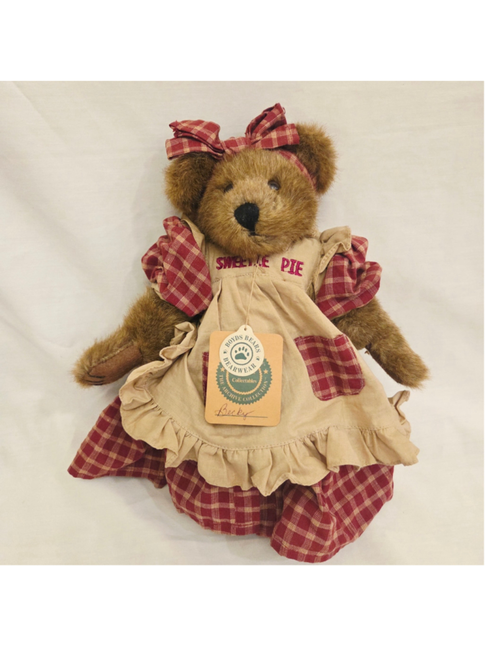 Boyds Bears Becky Sweetie Pie Bear 11"